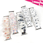 Cinturino per orologio xDfind in organza ibrida a doppio strato di poliestere e poliestere., For Apple Watch 42 / 44 / 45 / 46 / 49mm, For Apple Watch 38 / 40 / 41 / S10 42mm
