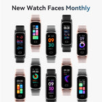 Braccialetto intelligente GTL1 con schermo TFT da 0,96 pollici per il monitoraggio della frequenza cardiaca e fitness tracker.