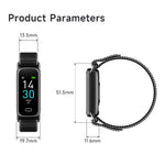 Braccialetto intelligente GTL1 con schermo TFT da 0,96 pollici per il monitoraggio della frequenza cardiaca e fitness tracker.