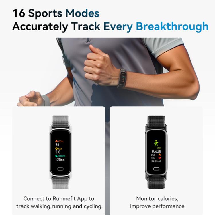 Braccialetto intelligente GTL1 con schermo TFT da 0,96 pollici per il monitoraggio della frequenza cardiaca e fitness tracker.