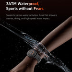 Smartwatch fitness tracker GTR3 con schermo AMOLED da 1,43 pollici e supporto per il monitoraggio della frequenza cardiaca.