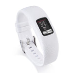 Cinturino sportivo in silicone con fibbia argentata per Garmin Vivofit 4 xDfind., S, L