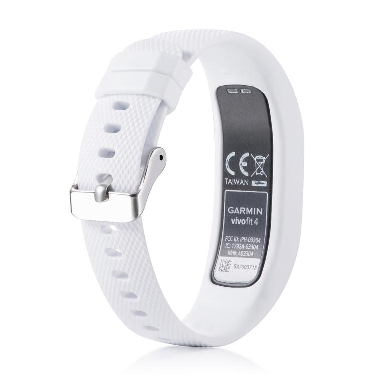 Cinturino sportivo in silicone con fibbia argentata per Garmin Vivofit 4 xDfind., S, L