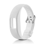 Cinturino sportivo in silicone con fibbia argentata per Garmin Vivofit 4 xDfind., S, L