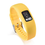 Cinturino sportivo in silicone con fibbia argentata per Garmin Vivofit 4 xDfind., S, L