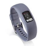 Cinturino sportivo in silicone con fibbia argentata per Garmin Vivofit 4 xDfind., S, L