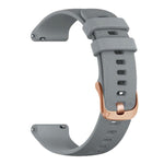 Cinturino sportivo in silicone con fibbia color oro rosa xDfind per Garmin Vivoactive 5 / Venu / Forerunner 165., 18mm, 20mm