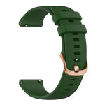 Cinturino sportivo in silicone con fibbia color oro rosa xDfind per Garmin Vivoactive 5 / Venu / Forerunner 165., 18mm, 20mm