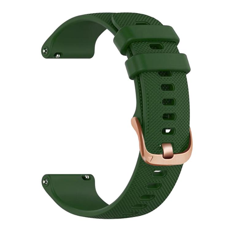 Cinturino sportivo in silicone con fibbia color oro rosa xDfind per Garmin Vivoactive 5 / Venu / Forerunner 165., 18mm, 20mm