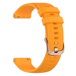 Cinturino sportivo in silicone con fibbia color oro rosa xDfind per Garmin Vivoactive 5 / Venu / Forerunner 165., 18mm, 20mm