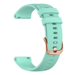 Cinturino sportivo in silicone con fibbia color oro rosa xDfind per Garmin Vivoactive 5 / Venu / Forerunner 165., 18mm, 20mm