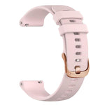 Cinturino sportivo in silicone con fibbia color oro rosa xDfind per Garmin Vivoactive 5 / Venu / Forerunner 165., 18mm, 20mm
