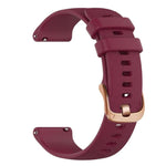 Cinturino sportivo in silicone con fibbia color oro rosa xDfind per Garmin Vivoactive 5 / Venu / Forerunner 165., 18mm, 20mm