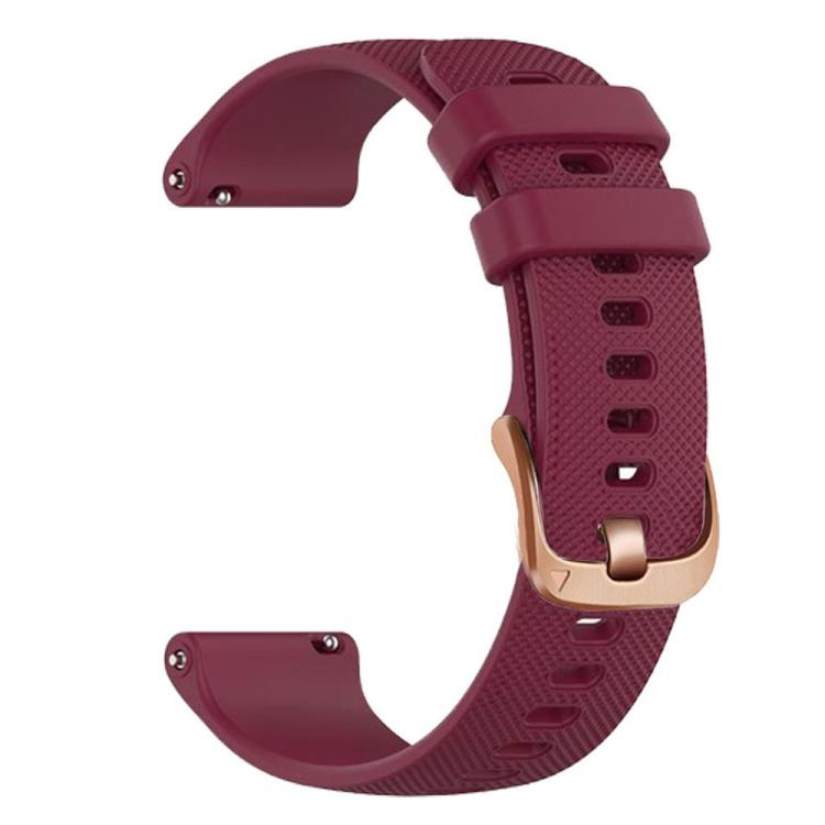 Cinturino sportivo in silicone con fibbia color oro rosa xDfind per Garmin Vivoactive 5 / Venu / Forerunner 165., 18mm, 20mm