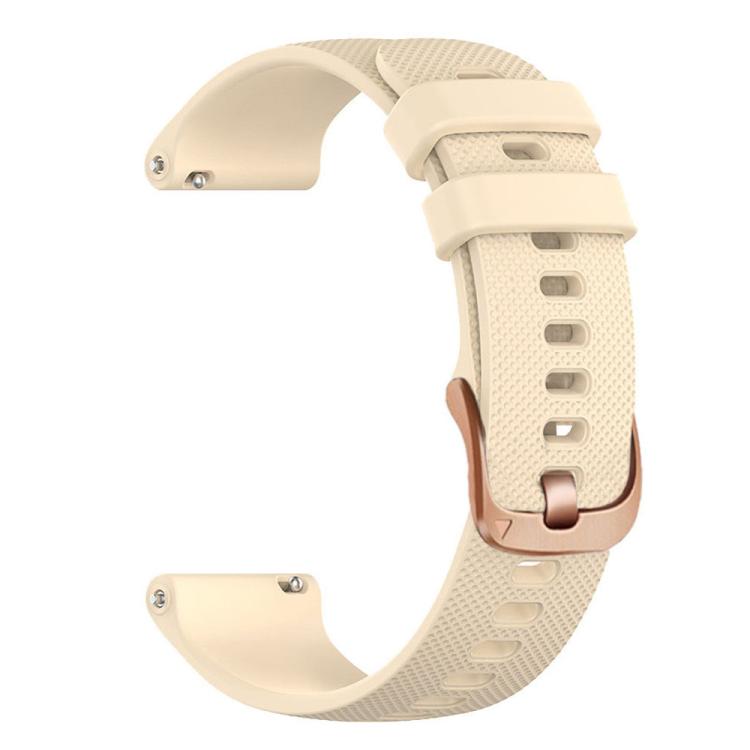 Cinturino sportivo in silicone con fibbia color oro rosa xDfind per Garmin Vivoactive 5 / Venu / Forerunner 165., 18mm, 20mm