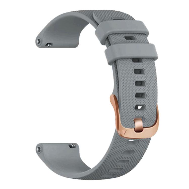 Cinturino sportivo in silicone con fibbia color oro rosa xDfind per Garmin Vivoactive 5 / Venu / Forerunner 165., 22mm
