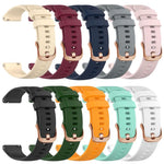 Cinturino sportivo in silicone con fibbia color oro rosa xDfind per Garmin Vivoactive 5 / Venu / Forerunner 165., 18mm, 20mm