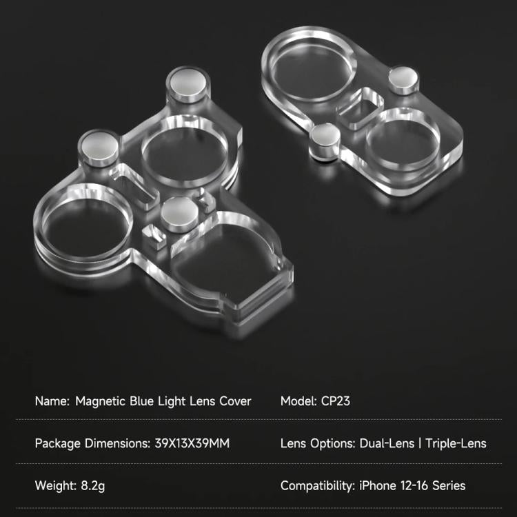 Pellicola protettiva magnetica anti-luce blu Mechanic CP23 per iPhone 12-16 Pro Max, Mechanic CP23