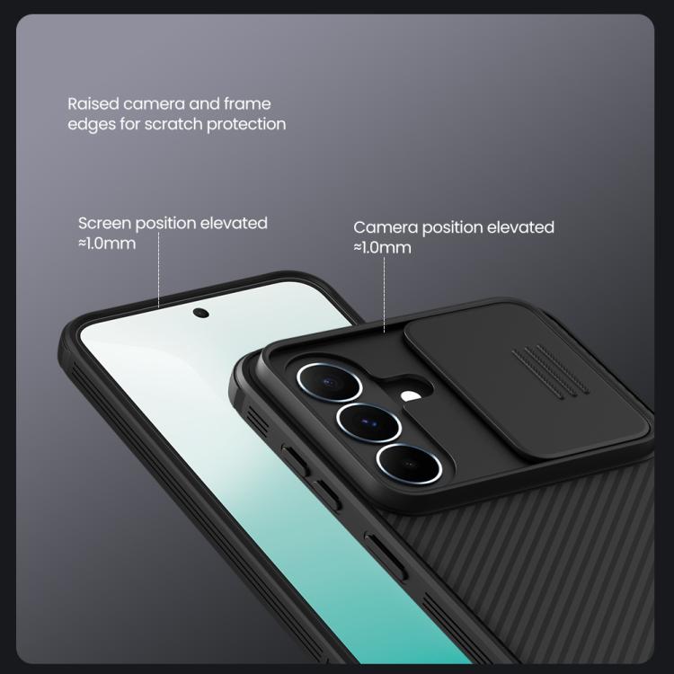 Custodia per telefono NILLKIN Black Mirror Pro Series Camshield per PC, For Samsung Galaxy A37 5G, For Samsung Galaxy A17 5G