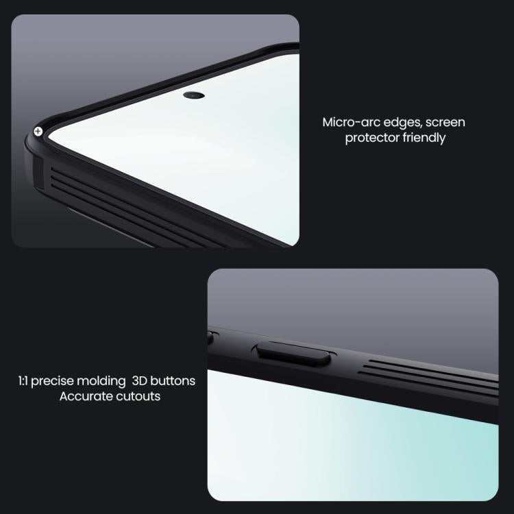 Custodia per telefono NILLKIN Black Mirror Pro Series Camshield per PC, For Samsung Galaxy A37 5G, For Samsung Galaxy A17 5G