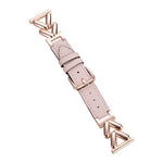 Cinturino per orologio xDfind in metallo ibrido pelle a forma di V, 22mm