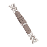 Cinturino per orologio xDfind in metallo ibrido pelle a forma di V, 22mm