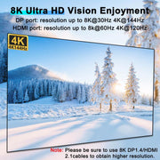 KCEVE KC-KVM403DH 4 IN 1 OUT DP/HD USB 3.0 4K 144Hz KVM Switch, EU Plug, US Plug, UK Plug, AU Plug