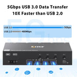 KCEVE KC-KVM403DH 4 IN 1 OUT DP/HD USB 3.0 4K 144Hz KVM Switch, EU Plug, US Plug, UK Plug, AU Plug