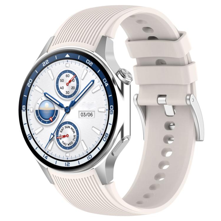 Cinturino per orologio in silicone con fibbia argentata xDfind, For OPPO Watch X / X2 / OnePlus Watch 2