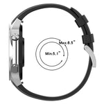 Cinturino per orologio in silicone con fibbia argentata xDfind, For OPPO Watch X / X2 / OnePlus Watch 2