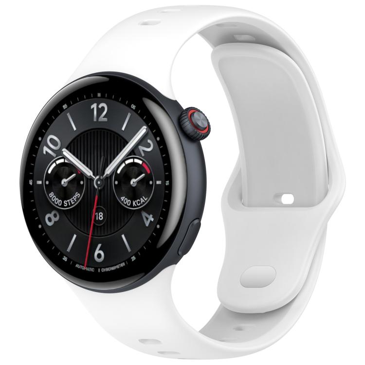 Cinturino per orologio in silicone tinta unita con fibbia argentata xDfind, For vivo Watch 5