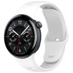 Cinturino per orologio in silicone tinta unita con fibbia argentata xDfind, For vivo Watch 5