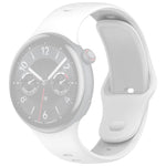 Cinturino per orologio in silicone tinta unita con fibbia argentata xDfind, For vivo Watch 5