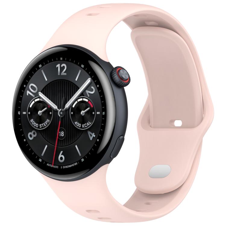 Cinturino per orologio in silicone tinta unita con fibbia argentata xDfind, For vivo Watch 5