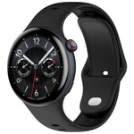Cinturino per orologio in silicone tinta unita con fibbia argentata xDfind, For vivo Watch 5