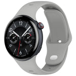 Cinturino per orologio in silicone tinta unita con fibbia argentata xDfind, For vivo Watch 5