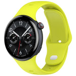 Cinturino per orologio in silicone tinta unita con fibbia argentata xDfind, For vivo Watch 5