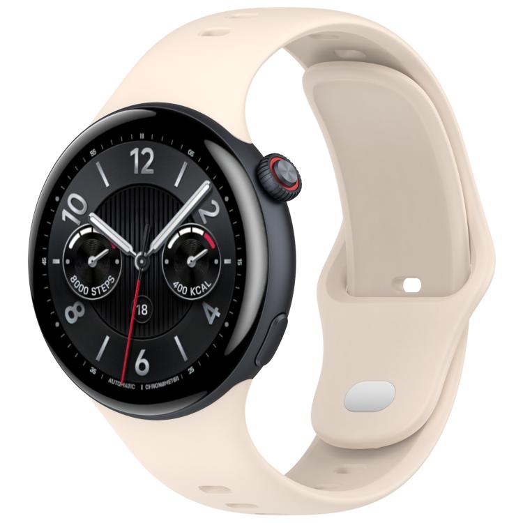 Cinturino per orologio in silicone tinta unita con fibbia argentata xDfind, For vivo Watch 5