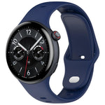 Cinturino per orologio in silicone tinta unita con fibbia argentata xDfind, For vivo Watch 5