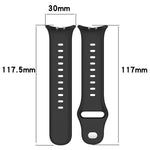Cinturino per orologio in silicone tinta unita con fibbia argentata xDfind, For vivo Watch 5