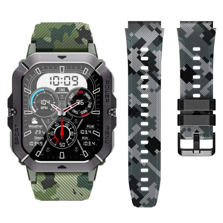 Cinturino per orologio in silicone mimetico xDfind, 22mm
