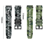 Cinturino per orologio in silicone mimetico xDfind, 22mm
