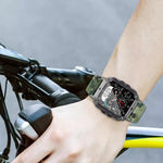 Cinturino per orologio in silicone mimetico xDfind, 22mm