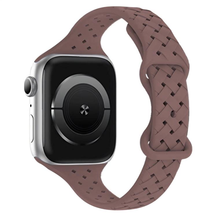 Cinturino per orologio in silicone intrecciato con fibbia a farfalla xDfind, For Apple Watch 42 / 44 / 45 / 46 / 49mm, For Apple Watch 38 / 40 / 41 / S10 42mm