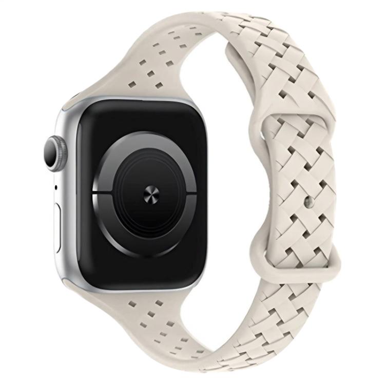 Cinturino per orologio in silicone intrecciato con fibbia a farfalla xDfind, For Apple Watch 42 / 44 / 45 / 46 / 49mm, For Apple Watch 38 / 40 / 41 / S10 42mm