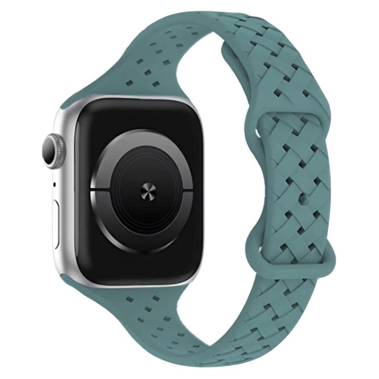 Cinturino per orologio in silicone intrecciato con fibbia a farfalla xDfind, For Apple Watch 42 / 44 / 45 / 46 / 49mm, For Apple Watch 38 / 40 / 41 / S10 42mm