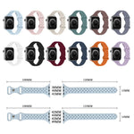 Cinturino per orologio in silicone intrecciato con fibbia a farfalla xDfind, For Apple Watch 42 / 44 / 45 / 46 / 49mm, For Apple Watch 38 / 40 / 41 / S10 42mm
