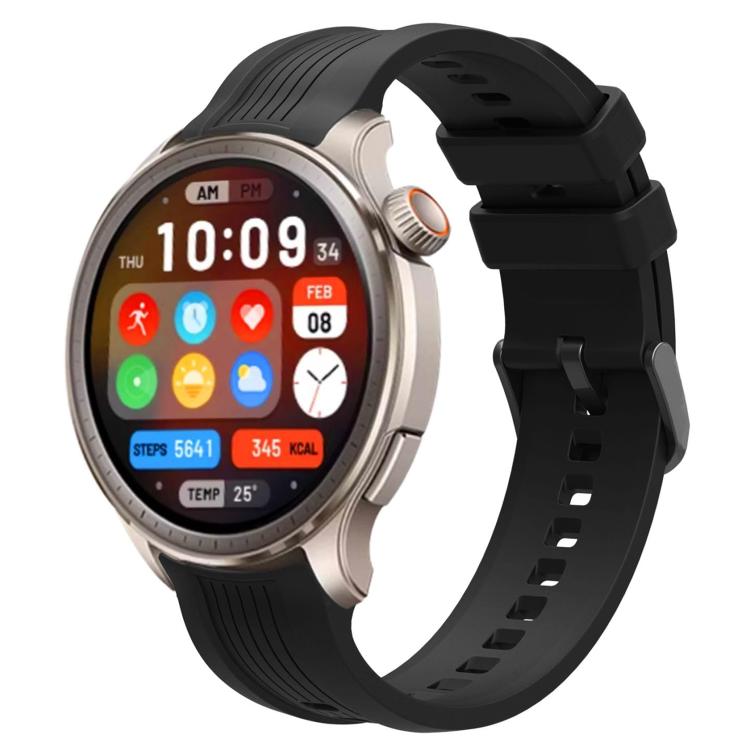Cinturino per orologio in silicone con fibbia nera xDfind, For Amazfit Balance