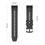 Cinturino per orologio in silicone con fibbia nera xDfind, For Amazfit Balance