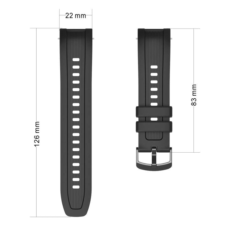 Cinturino per orologio in silicone con fibbia nera xDfind, For Amazfit Balance